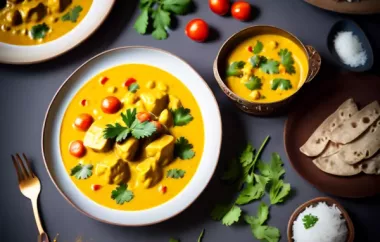 Leckeres Kokosmilch-Curry mit frischen Meeresfrüchten