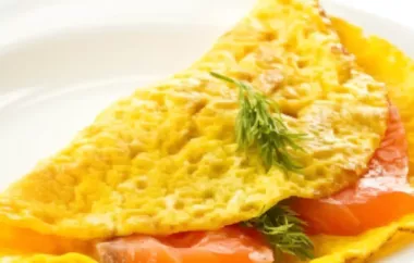 Leckeres Omelette mit Lachs