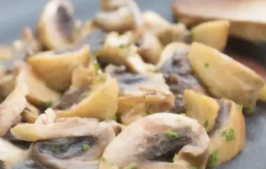 Leckeres Rezept für Champignons in Balsamico Sauce