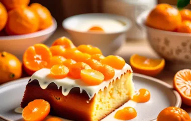 Leckeres Rezept für eine erfrischende Mandarinen Joghurt Torte