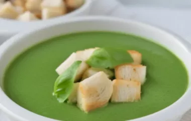Leckeres Rezept für eine köstliche Spinat-Suppe