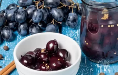 Leckeres Rezept für eingelegte Weintrauben