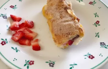 Leckeres Rezept für French Toast Rollen mit Nutella und frischen Erdbeeren