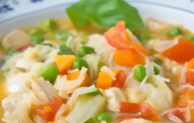 Leckeres Rezept für Gemüsesuppe mit zartem Putenfleisch