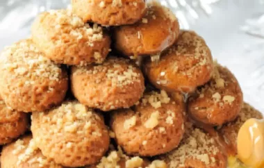 Leckeres Rezept für griechische Honigkuchen mit Walnüssen