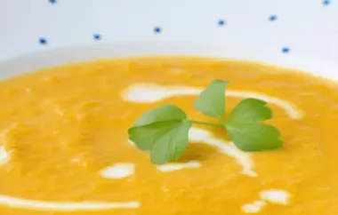 Leckeres Rezept für Karottensuppe mit einer würzigen Note von Ingwer