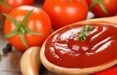 Leckeres Rezept für selbstgemachten Tomatenketchup