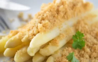 Leckeres Rezept für Spargel mit knusprigen Bröseln