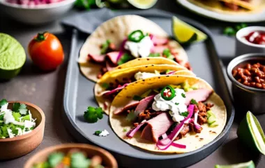 Leckeres Rezept für Tacos mit würzigem Schweinefleisch