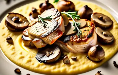 Leckeres Rezept für zarte Putenmedaillons mit cremiger Polenta und aromatischen Steinpilzen