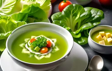 Leckeres Rezept: Romana-Salat-Suppe