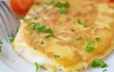 Leckeres Schinken-Gorgonzola-Omelette Rezept