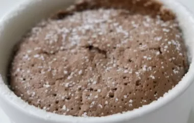 Leckeres Schokoladensoufflé aus dem Dampfgarer