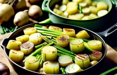 Leckeres und einfaches Rezept für Lauchgemüse mit Kartoffeln