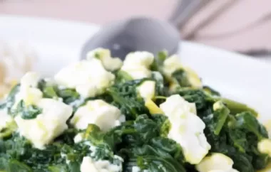 Leckeres und gesundes Feta-Spinat-Gericht für Genießer