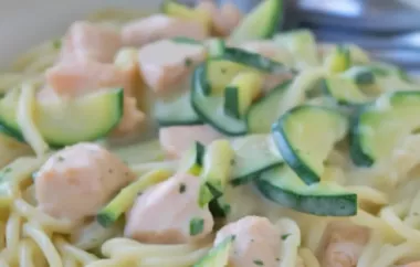 Leckeres und gesundes Rezept für Zucchini-Spaghetti mit Lachs