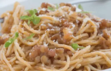 Leckeres vegetarisches Spaghetti Bolognese Rezept