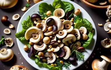 Leichter und erfrischender Pilz-Salat