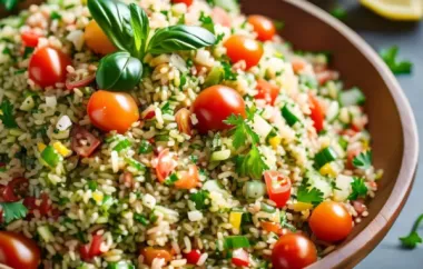 Libanesischer Tabouleh-Salat - Ein frischer und gesunder Genuss