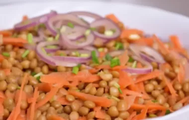 Linsen-Karotten-Salat - Ein gesunder und leckerer Salat