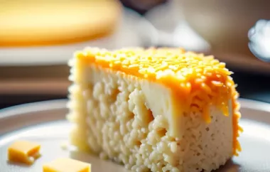 Luftige Torte aus Reis und Käse