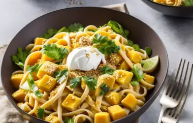 Mango-Nudelsalat mit Entenbrust