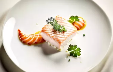 Matjesfilet mit Radieschenschaum - Eine köstliche Kombination aus frischem Fisch und cremigem Schaum.