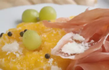 Orangen mit Parmaschinken