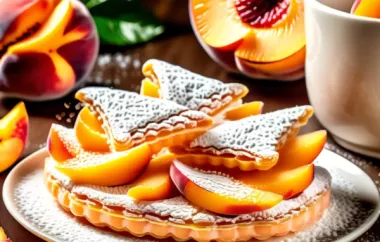 Pfirsichschnitten gefüllt - Ein fruchtiges Dessert für den Sommer