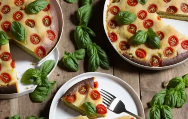 Pikanter Tomatenkuchen - Ein herzhafter Leckerbissen für Genießer
