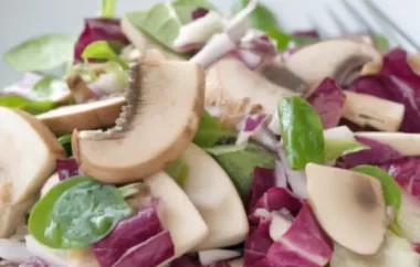 Radicchiosalat mit Pilzen - Ein fruchtig-herzhafter Salat