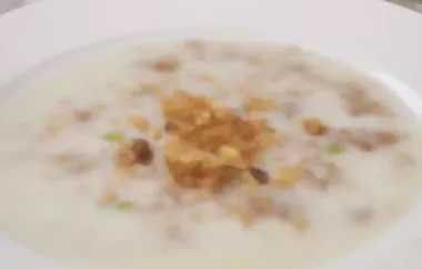 Rahmsuppe mit Bohnen