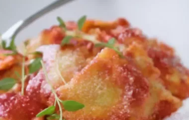 Ravioli mit Oregano und Paprika