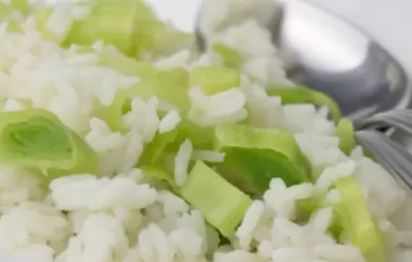 Reis mit Lauch - ein leckeres und gesundes Gericht für die ganze Familie