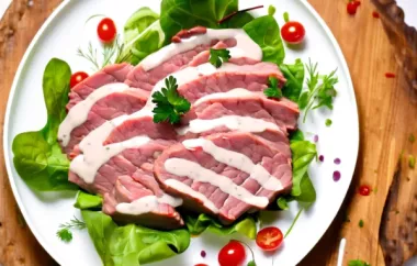 Rindfleisch in Joghurt-Marinade auf Blattsalat - Ein köstliches und erfrischendes Rezept