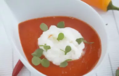 Rote Paprikasuppe - einfaches Rezept für eine köstliche Suppe