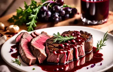 Rotweinsauce für Steak - Rezept