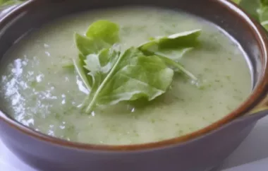 Rucola-Suppe mit Kartoffeln