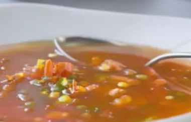 Safran Gemüsesuppe - Eine köstliche Suppe mit mediterranem Flair