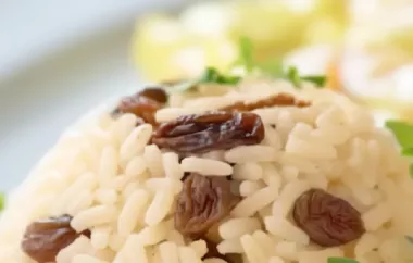 Safran-Rosinen-Reis - Ein exotisches Reisgericht mit orientalischem Flair