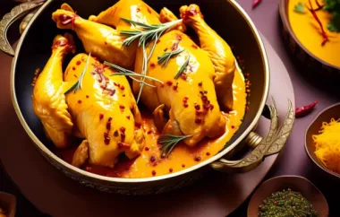 Safranhühnchen - Ein köstliches Geflügelgericht mit orientalischem Einschlag