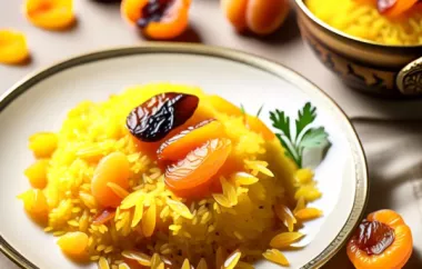 Safranreis mit getrockneten Aprikosen - Ein exotisches Gericht mit orientalischem Flair