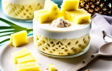 Saftige Ananasschnitten mit cremiger Füllung - Ein köstliches Dessert für Naschkatzen