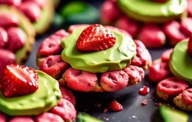 Saftige Erdbeer-Avocado Cookies mit einem Hauch von Zitronengeschmack