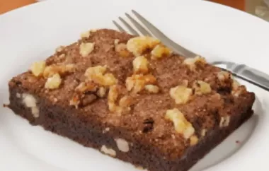 Saftige Walnuss-Brownies mit Schokolade und Nüssen