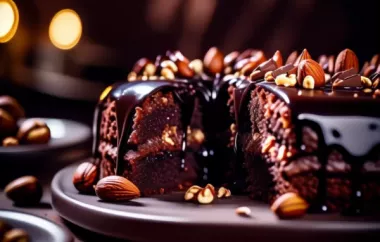 Saftiger Nuss-Schoko-Kuchen mit Schokoladenglasur