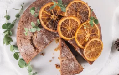 Saftiger Orangenkuchen mit knusprigen Mandeln