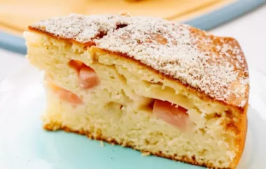 Saftiger Rhabarberkuchen mit köstlichem Rührteig