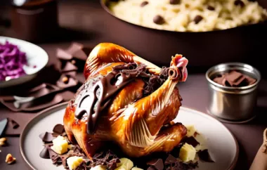 Saftiges Schoko-Huhn mit einem Hauch von Schokolade und würzigem Rotkraut