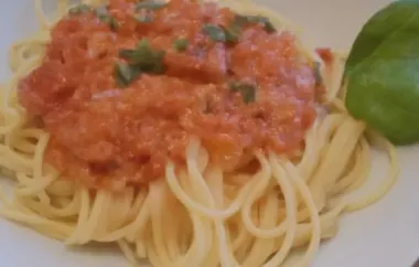 Sahnesauce mit Tomaten und Speck